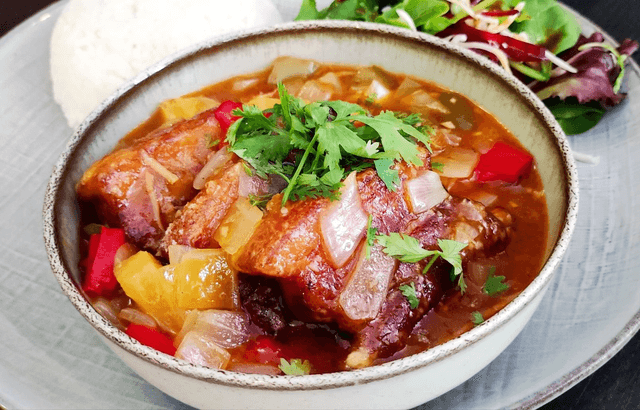 Travers de porc a la sauce aigre douce