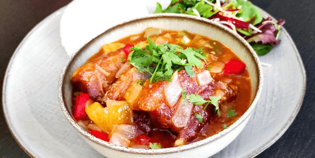 Travers de porc a la sauce aigre douce